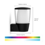 Aplica LED RGB pentru iluminat exterior WiZ Connected Elpas Wall, - imagine 3
