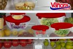 SET 5 BOLURI DE STICLA CU CAPAC, ROSU, VANORA HOME - imagine 2