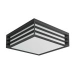 Plafoniera pentru exterior Philips Moonshine, 2xE27, max 2x14W, IP44 ,260x260x81mm,