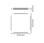 Kit pentru montaj aparent Ledvance PANEL 600X600 H70 VALUE - imagine 2