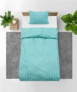 Set de pat single bumbac, 92 gsm, River - imagine 2