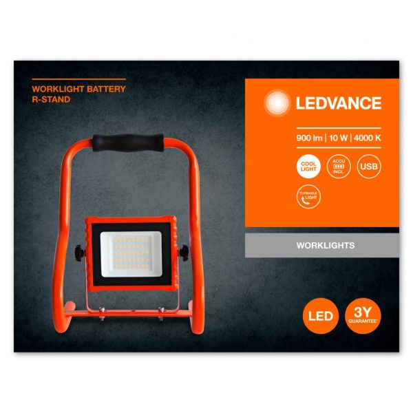 Proiector LED portabil (lampa de lucru) Ledvance Worklight BatteryR-Stand, 10W,