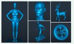 CREALITY 3D SCANNER CR-SCAN FERRET SE, Distanta lucru: 150-700mm, Raza - imagine 3