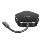 Hub USB DLINK DUB-M420, 4 porturi, negru - imagine 2