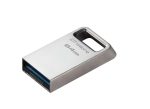 Memorie USB Kingston DataTraveler Micro 64 GB, USB 3.2, Argintiu - imagine 2