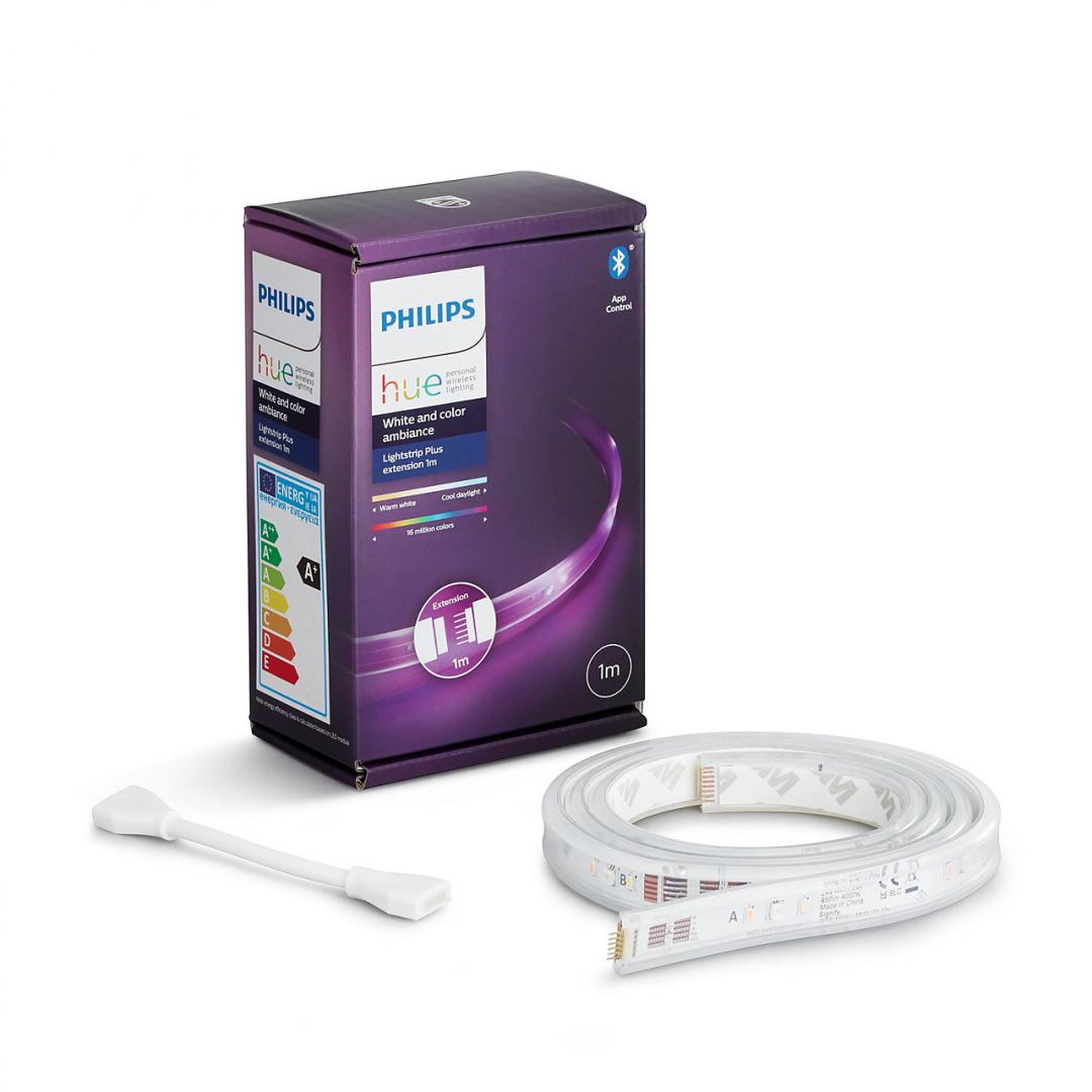 overlay_2c4e5fe3bd24e652f828391fcd4224bf.jpeg Extensie Banda LED RGB inteligenta Philips Hue Lightstrip Plus, 11.5W - imagine 1