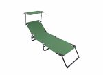 HEINNER SEZLONG CU PARASOLAR 186X55X24CM VERDE - imagine 2