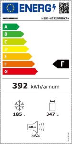 Side by Side HEINNER HSBS-H532NFGBKF+, No Frost, 532 L, Clasa - imagine 5