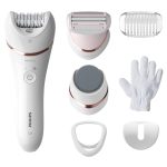 Epilator umed si uscat PHILIPS Seria 8000 BRE730/10, 7 accesorii,