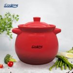 OALA CERAMICA CU CAPAC 6 L, RED LINE - imagine 2