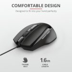 Mouse Trust Voca Comfort Mouse, negru - imagine 6