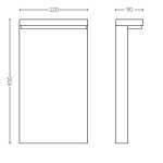 Stalp LED pentru exterior Philips BUSTAN, 3.8W, 800 lm, lumina - imagine 3