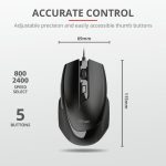Mouse Trust Voca Comfort Mouse, negru - imagine 5