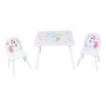 Set 2 scaune +birou Unicorns, U-Grow