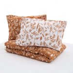 Lenjerie dubla 100% bumbac,4 piese, Meng - imagine 6