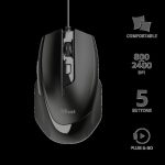 Mouse Trust Voca Comfort Mouse, negru - imagine 3