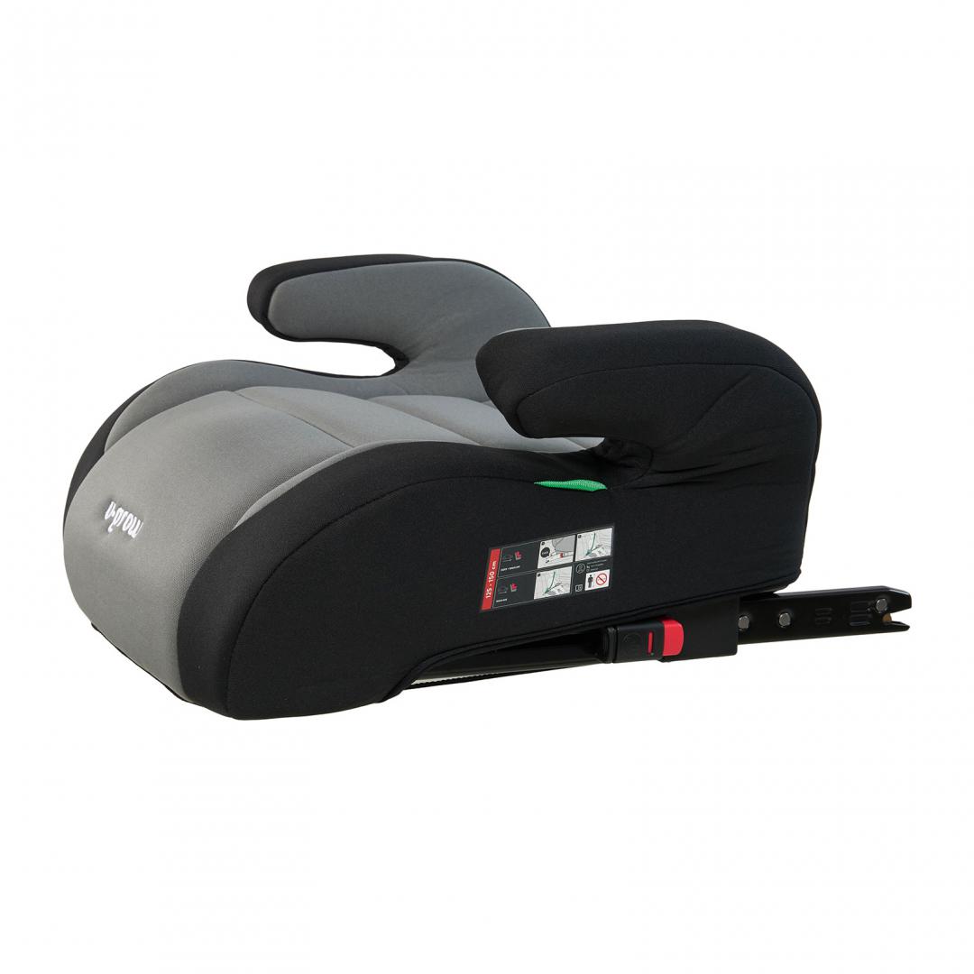overlay_3007ecc30f86e017da260c2a82986b55.jpg Inaltator auto 125-150, omologare R129 cu isofix , negru/gri, U-Grow - imagine 1