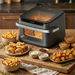 FRITEUZA DUBLA CU AER CALD HEINNER AirBake Revolution HAF-C10DB22GREY - imagine 13