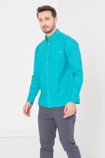 CAMASA CASUAL BARBATI TURQOISE XXL - imagine 2