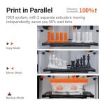 Imprimanta 3D Snapmaker J1S, Idex, doua capete de printare independente, - imagine 2