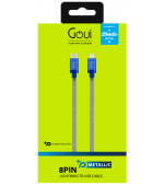 Cablu Date si Incarcare USB Type-C la Lightning Metallic, 1 - imagine 2