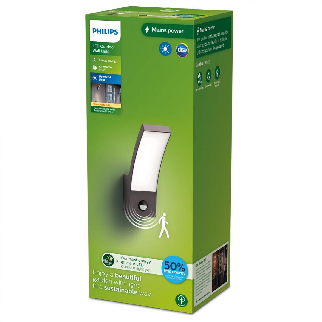 overlay_335a98e00c96c4be6aaf03316a00a351.jpg Aplica LED pentru exterior cu senzor de miscare Philips SPLAY, - imagine 1