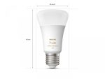 Pachet 3 Becuri LED inteligente Philips Hue A60, Bluetooth, E27,8W(75W), - imagine 3