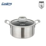 SEMIOALA CU CAPAC, 20x10 CM, 2.8 L TITANIUM3, COOKING BY