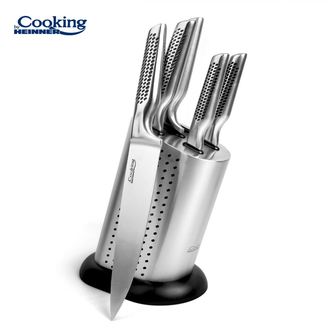 overlay_3434a5e0acf56e77dd30de56eb96c2f8.jpg SET CUTITE DE BUCATARIE 6 PIESE, SKYLINE, COOKING BY HEINNER - imagine 1