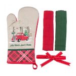 Set manusa bucatarie 3 piese Craciun Car - imagine 2