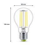 Bec LED Philips Classic A60, Ultra Efficient Light, E27, 2.3W - imagine 3
