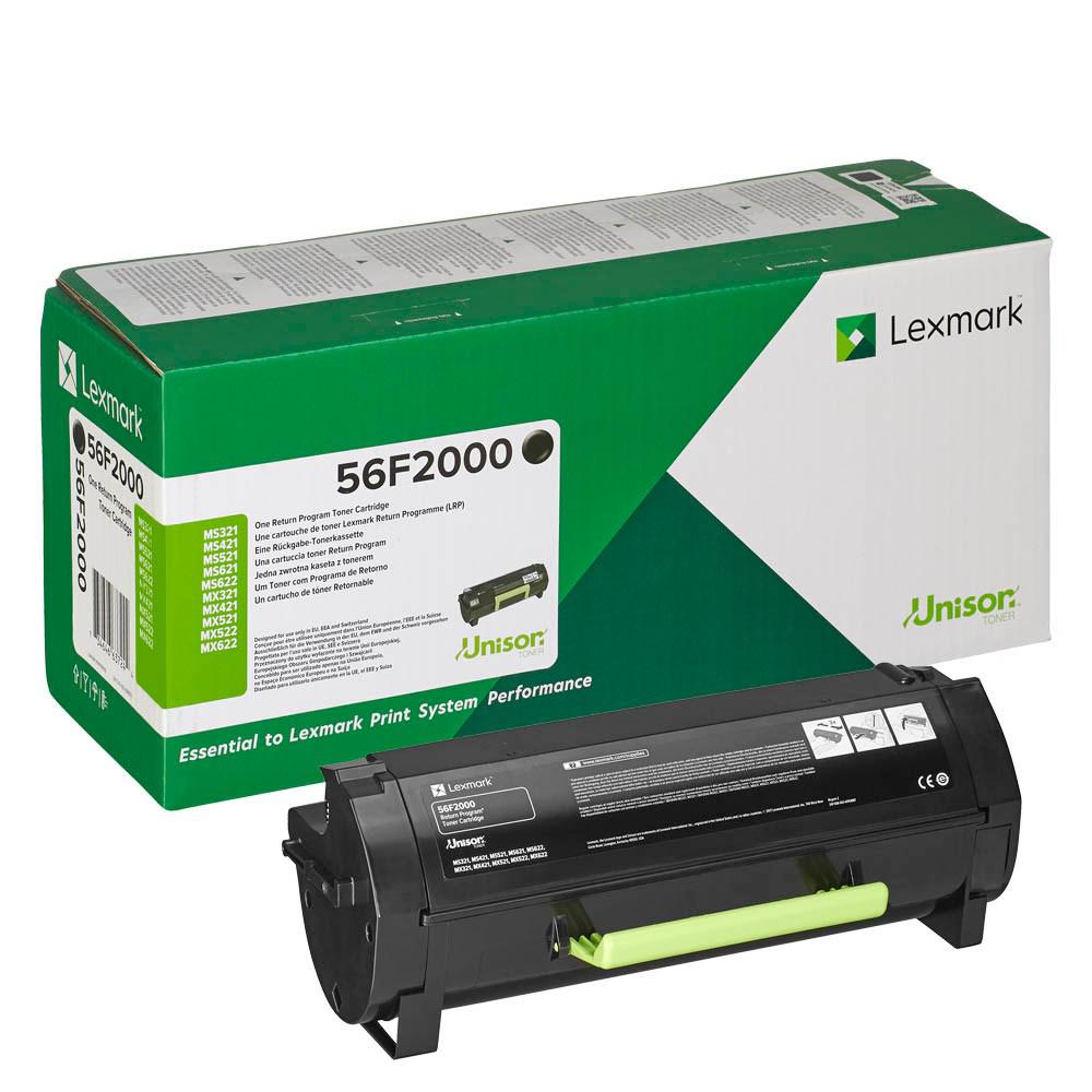 overlay_366b44fa533693af219b6c0b1e17c384.jpeg Toner Lexmark 56F2000, 6 k, black, return program, MS321dn /MS421dn - imagine 1