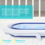 Cadita pliabila cu reductor detasabil si termometru , albastru, U-Grow - imagine 6