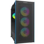 Carcasa Aqirys Sargas, RGB, Mid Tower, Black - imagine 2