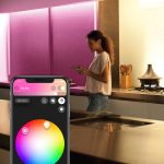 Banda LED RGB inteligenta Philips Hue Lightstrip Plus, Bluetooth, 20W, - imagine 3