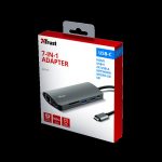Hub USB Trust Dalyx, USB-C, 7 porturi, HDMI, RJ-45, Negru - imagine 10