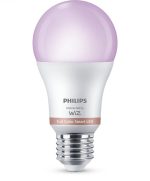 3 Becuri LED RGB inteligente Philips Bulb A60, Wi-Fi, E27, - imagine 2