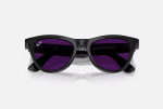 Ray-Ban Meta Skyler AI Glasses Shiny Black/Transitions Amethyst - imagine 4