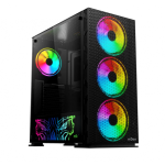 Carcasa nJoy Kona, Mid Tower NEGRU - imagine 2