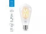 Bec LED inteligent WiZ Connected Filament ClearST64, Wi-Fi, E27, 6.7W(60W),