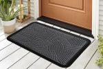 COVORAS INTRARE ANTIDERAPANT CU MARGINE CAUCIUCATA 40X60 CM, GRI, HEINNER - imagine 2