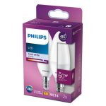 2 Becuri LED Philips B38, EyeComfort, E14, 7W (60W), 806