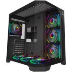Carcasa AQIRYS Titan, RGB, Mid Tower, Black - imagine 3