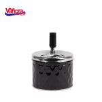 "SCRUMIERA ANTI-VANT CU BUTON 9x11 CM  Material: Otel + - imagine 2