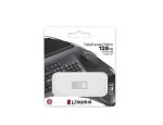 Memorie USB Kingston DataTraveler Micro 128 GB, USB 3.2, Argintiu - imagine 3
