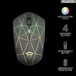 Mouse Gaming Wireless Trust GXT 117 Strike, 1400 dpi, Negru - imagine 2