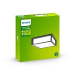 Plafoniera pentru exterior Philips Skies, 2xE27, max 2x14W LED, IP44,260x260x81mm, - imagine 2