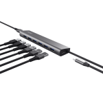 Hub Trust Halyx , 7 porturi USB 3.2 Gen 1, - imagine 2