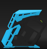Carcasa Aqirys Procyon, RGB, Mid Tower, Blue - imagine 3