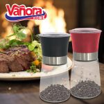 SET DOUA RASNITE CERAMICE SARE&PIPER 13.5CM, ROSU/NEGRU, VANORA HOME - imagine 3